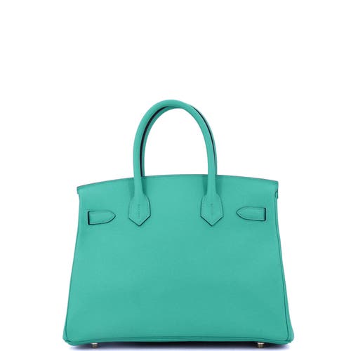 Pre-owned Hermes Hermes Birkin Handbag Green Epsom With Gold Hardware 30 In Green