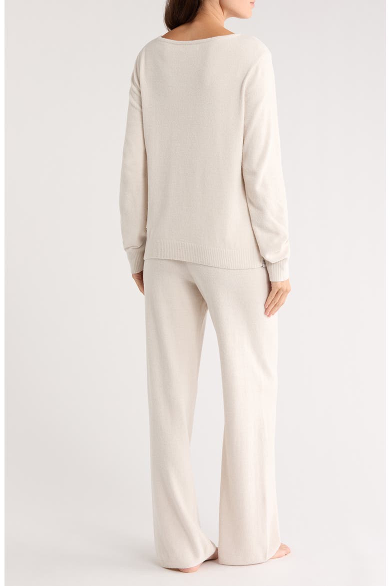 CozyChic® Ultra Lite® Boat Neck Pajamas, Alternate, color, ALMOND