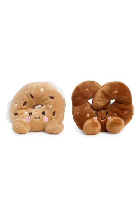 Kids' Palm Pals Pretzel & Bagel Plush 2-Pack
