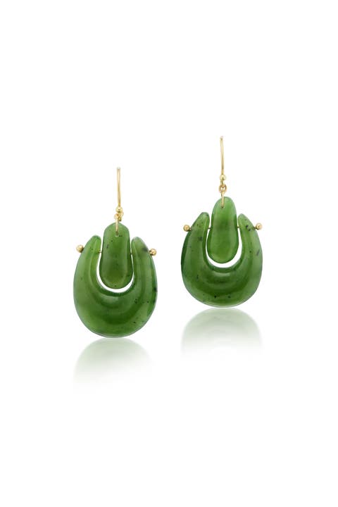 Small Jade O'Keefe Drop Earrings
