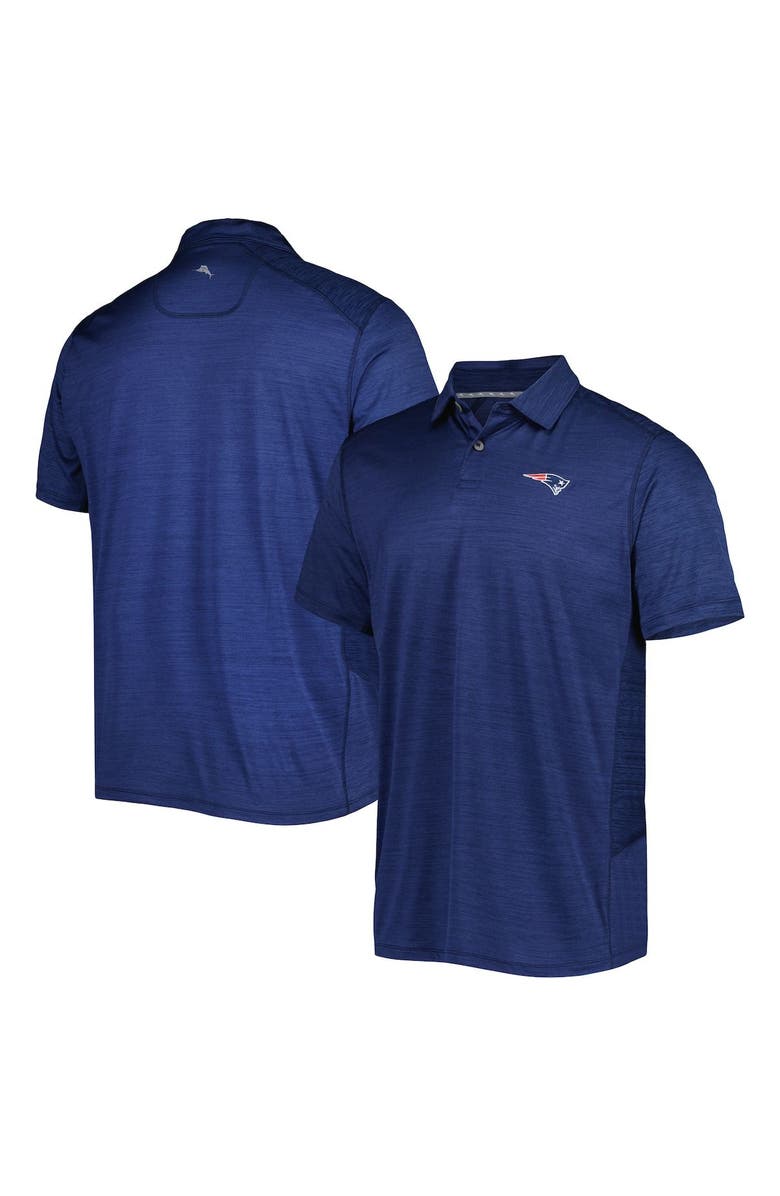 Tommy Bahama Men's Tommy Bahama Navy New England Patriots Delray Frond IslandZone Polo, Main, color,