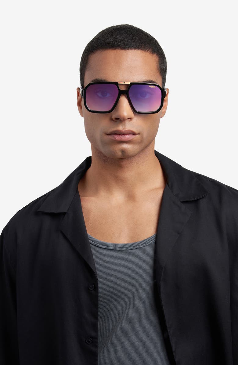 Carrera Eyewear Victory 60mm Gradient Square Sunglasses, Alternate, color,