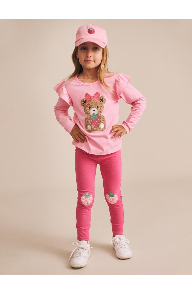 Huxbaby Strawberry Leggings, Alternate, color, Berry