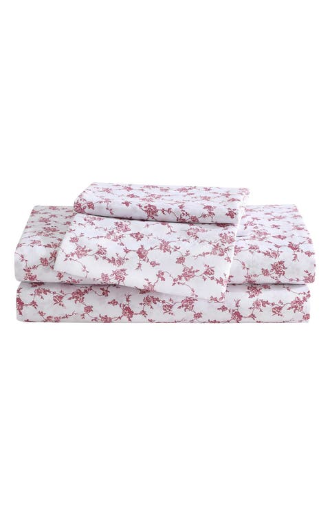Floral Toile Sheet Set