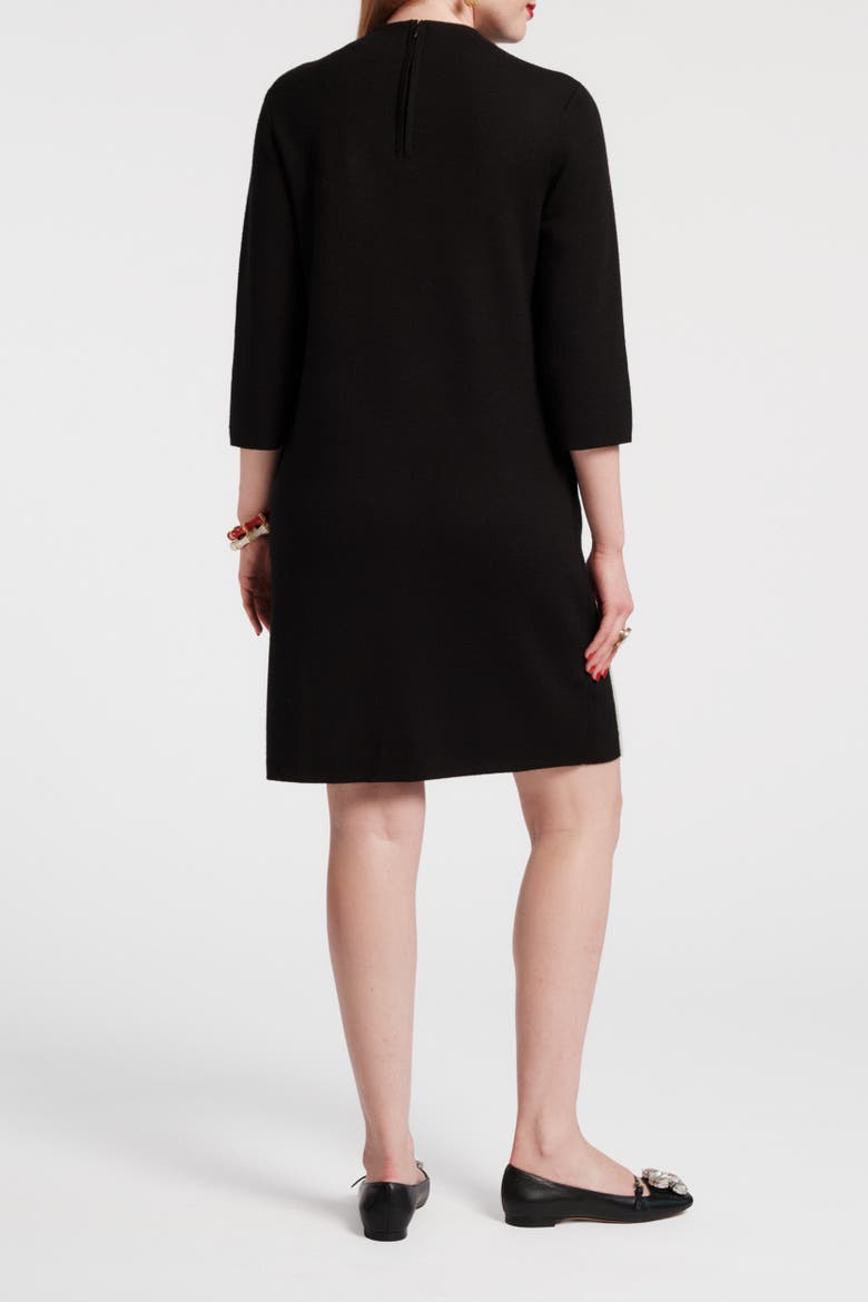 Annie Dress w/Embroidered Flowers
Paradise Poppy Wool Blend, Alternate, color, Black/Red/Multi