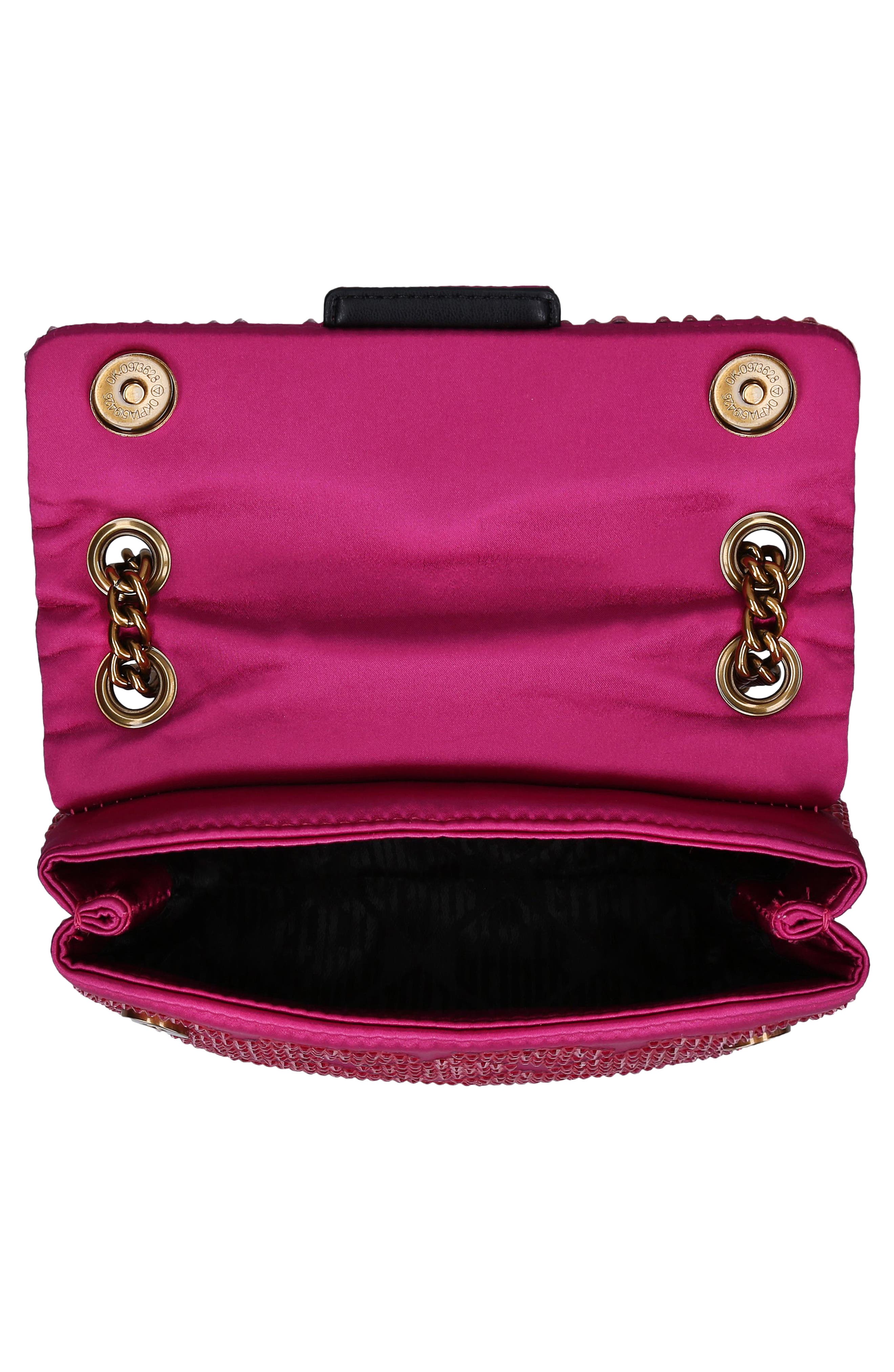 Kurt Geiger London Mini Kensington Embellished Fabric Convertible Crossbody Bag, Alternate, color, 