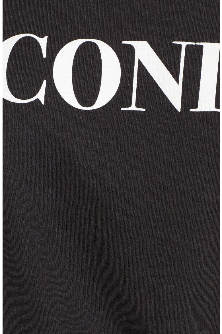 Iconic Slouched Graphic Tee, Alternate, color, BLACK