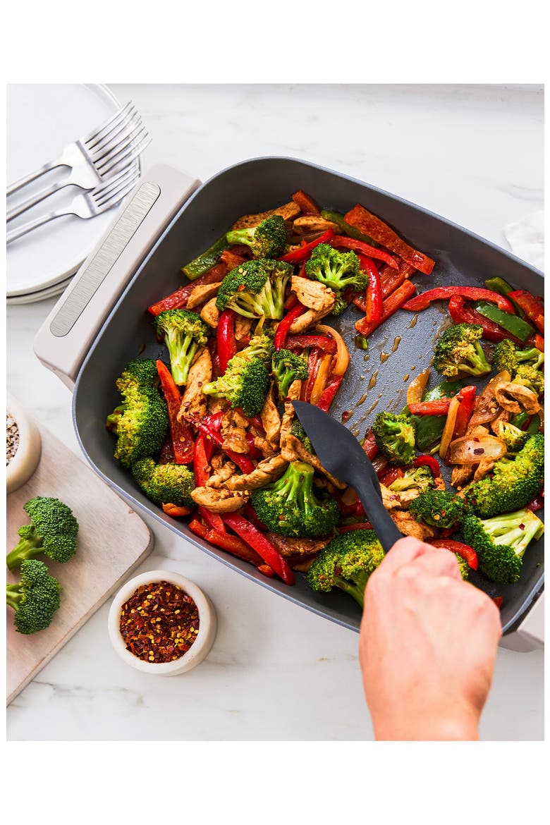 Advanced Electric 7-Quart Skillet, Alternate, color, CLAY