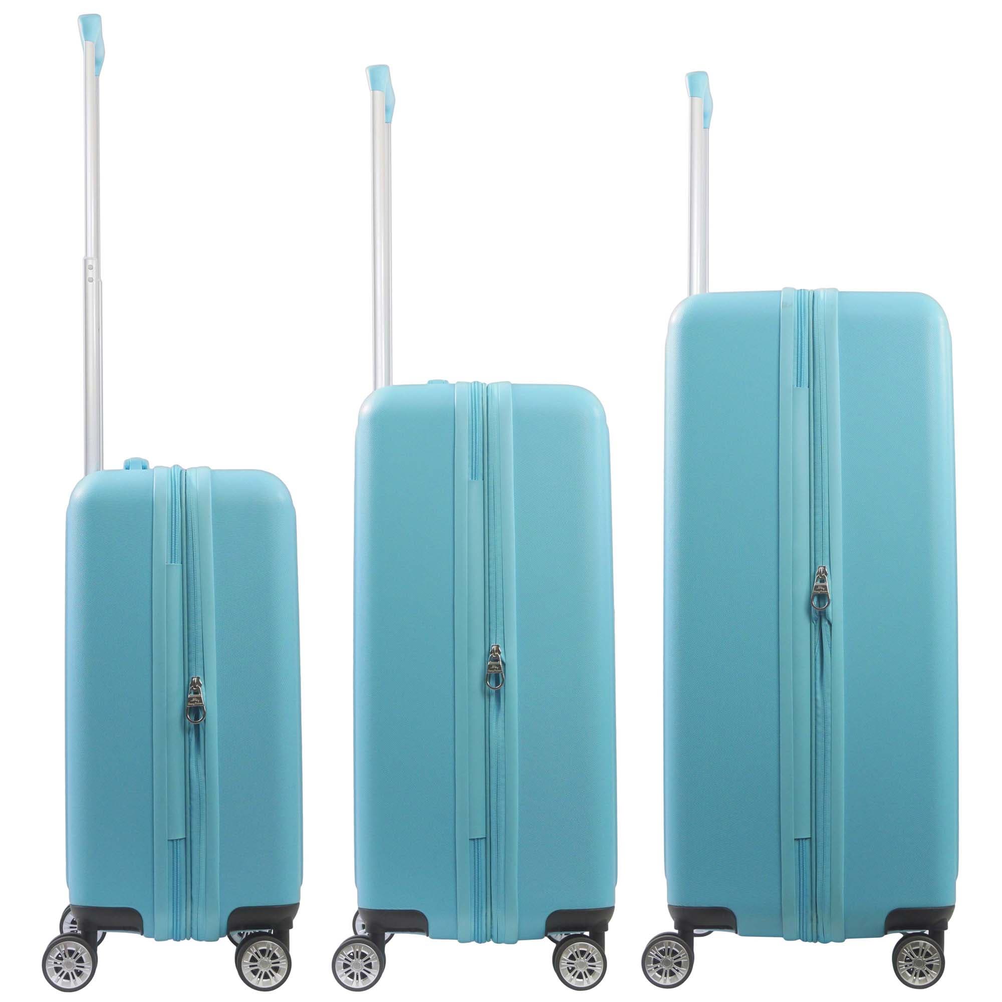 Tommy Bahama 3-Piece Hardside Luggage Set with 3D Pineapple 30", 26" & 21.5" Spinner Suitcases, Alternate, color, Blue