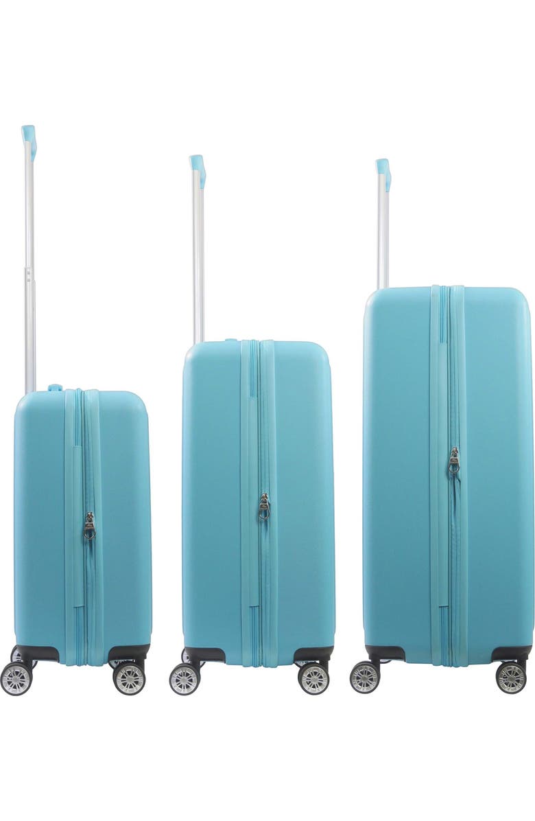 Tommy Bahama 3-Piece Hardside Luggage Set with 3D Pineapple 30", 26" & 21.5" Spinner Suitcases, Alternate, color, Blue