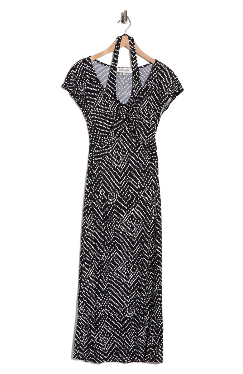 DVF Nicole Dress, Main, color, Bakit Dot Black