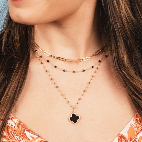 The Lovery Fine Jewelry Gold Bead Station Chain Necklace In Gold