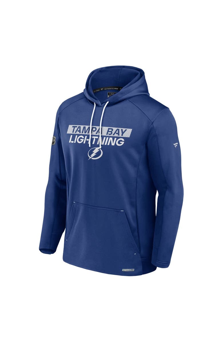 FANATICS Men's Fanatics  Blue Tampa Bay Lightning Authentic Pro Rink Fleece Pullover Hoodie, Alternate, color, Blue