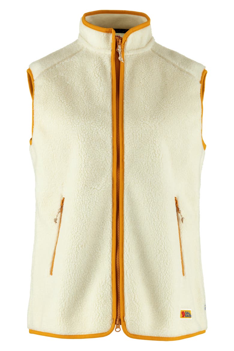 Vardag High Pile Fleece Vest, Main, color, CHALK WHITE