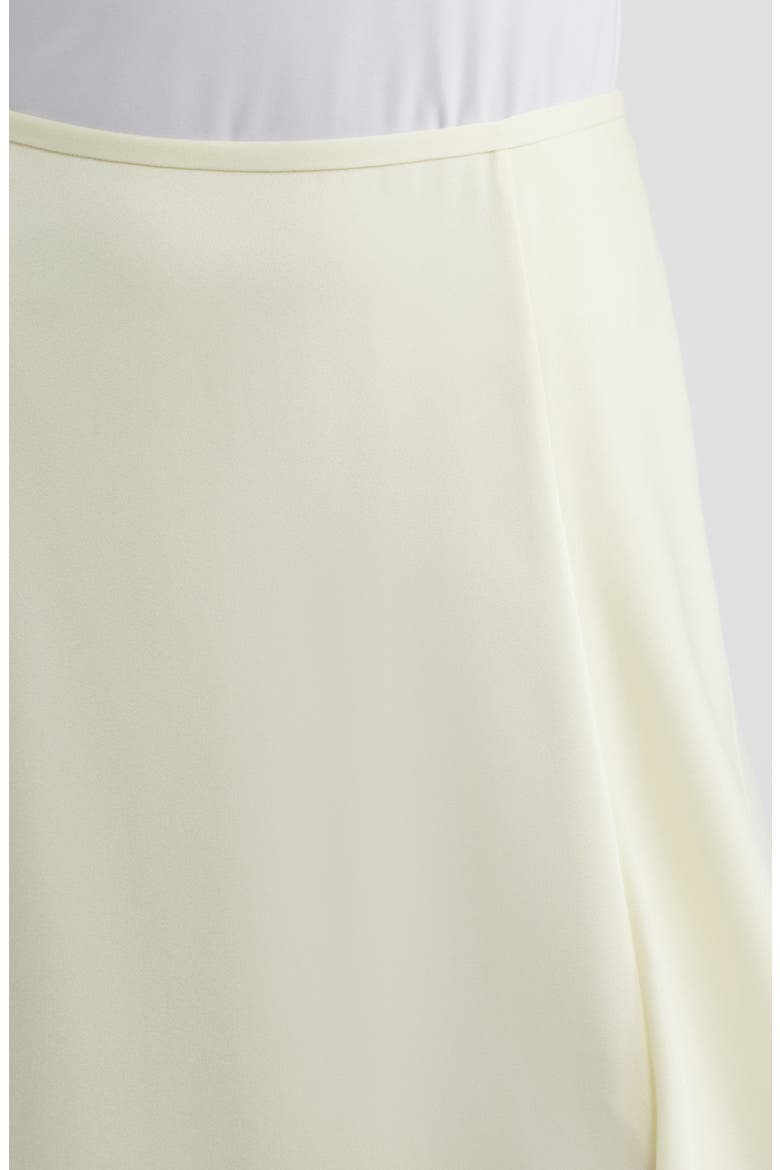 Satin Midi Skirt, Alternate, color, LEMONGRASS