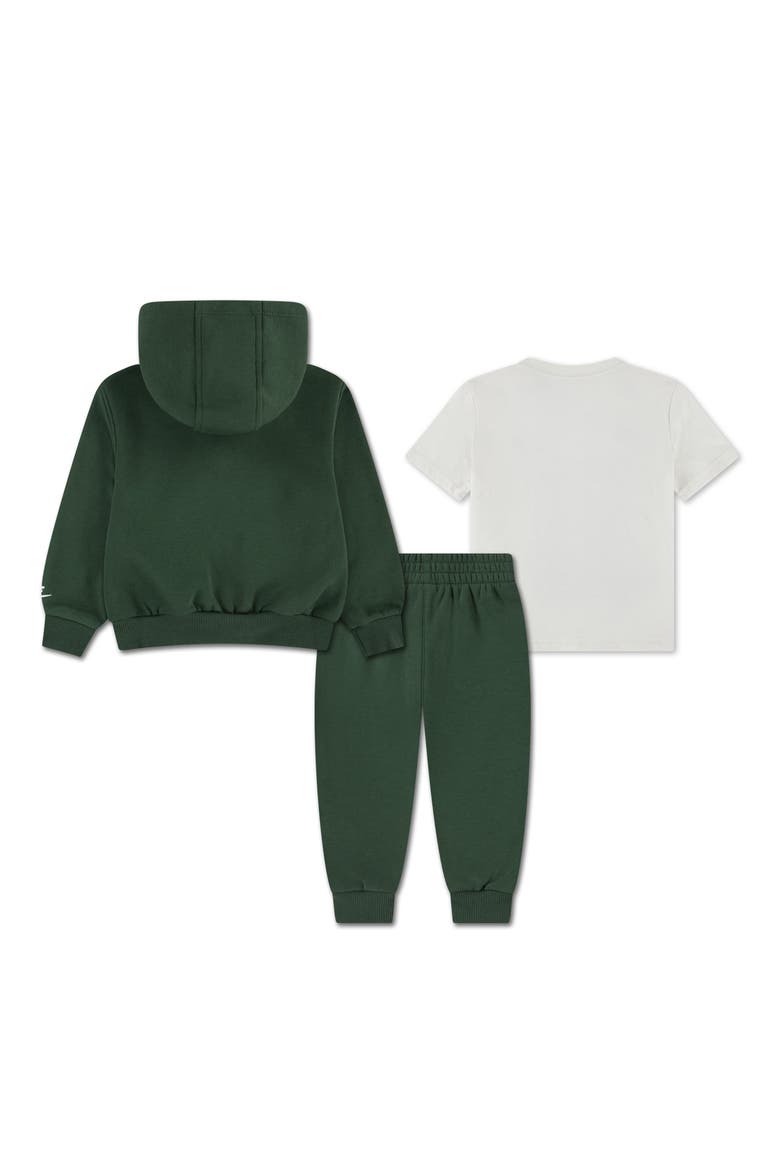 Kids' 3-Piece Hoodie, Graphic Tee & Jogger Pants Set, Alternate, color, FIR