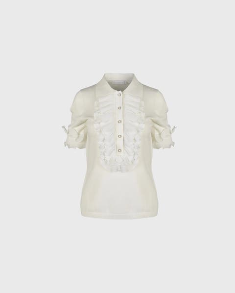 Maelys Short Sleeve Luxe Knit Pullover