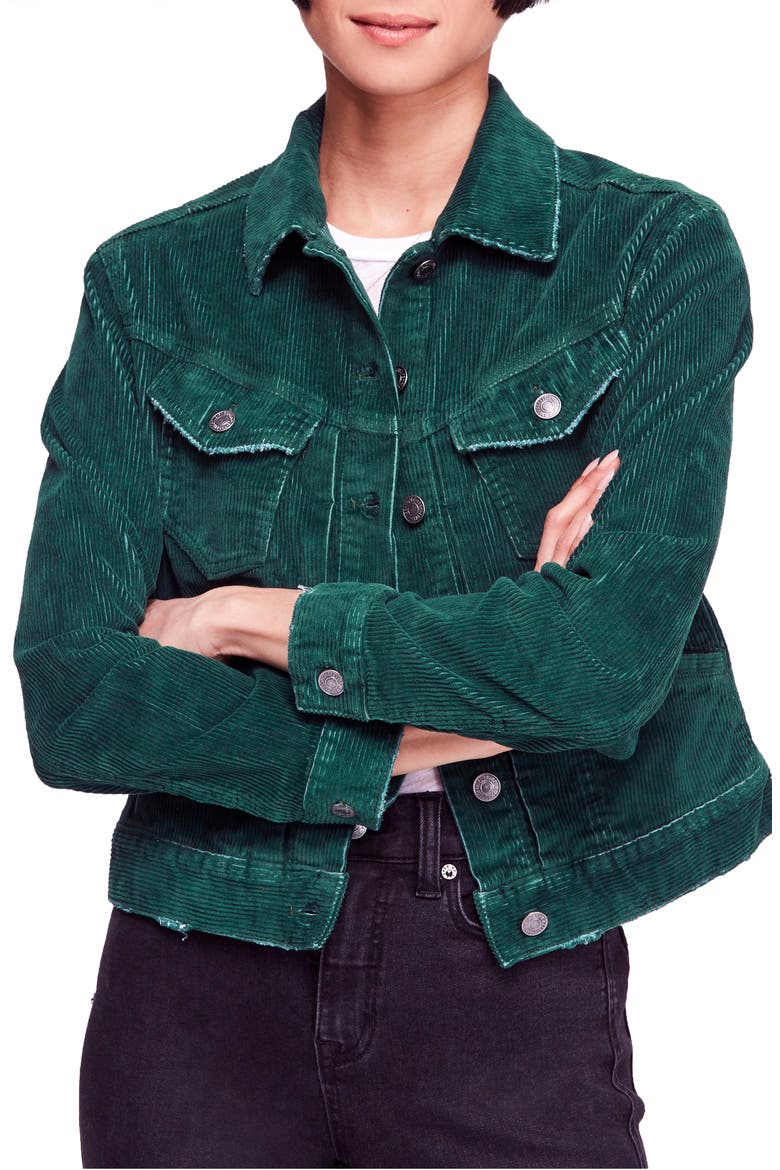 Nelson Corduroy Jacket, Main, color, GREEN