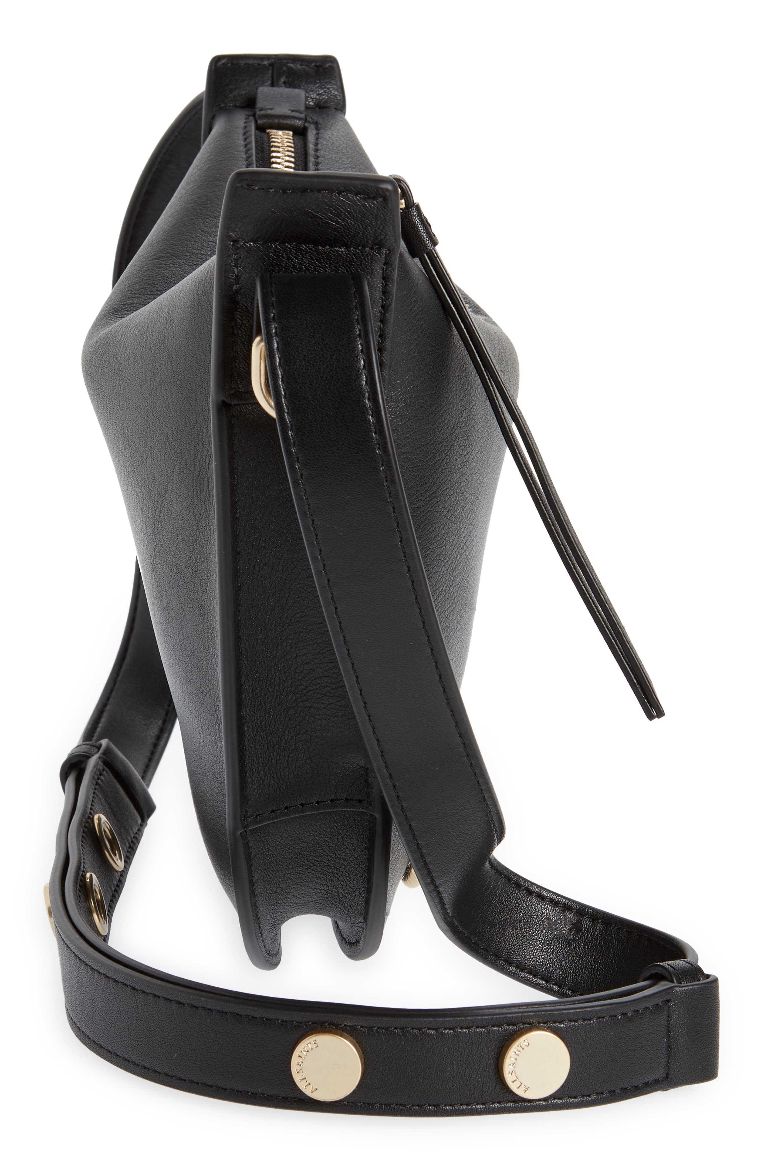 AllSaints Josephine Leather Crossbody Bag, Alternate, color, 