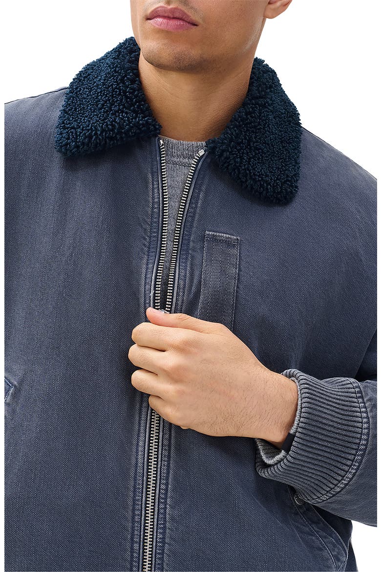 B-15 Denim Bomber Jacket, Alternate, color, GRPHT