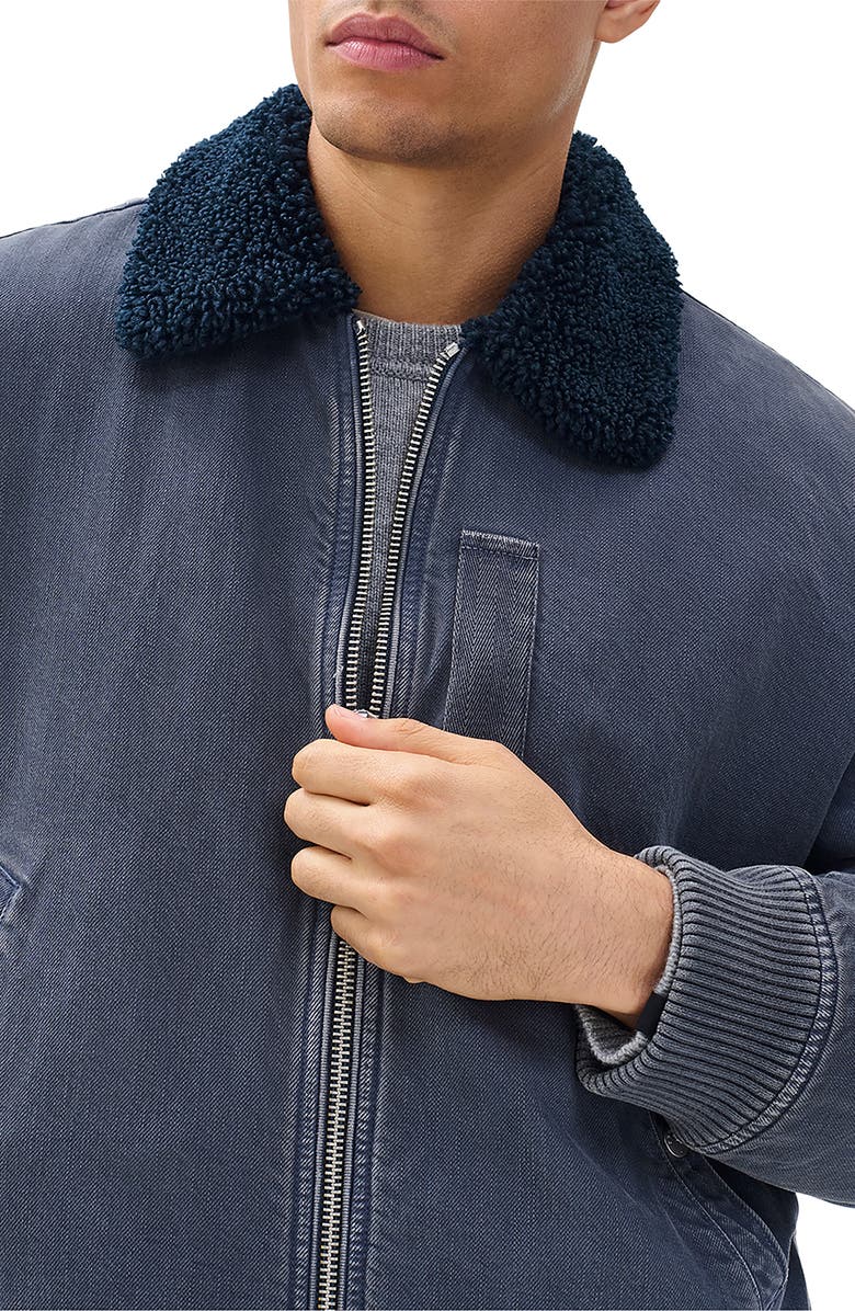 rag & bone B-15 Denim Bomber Jacket, Alternate, color, Graphite