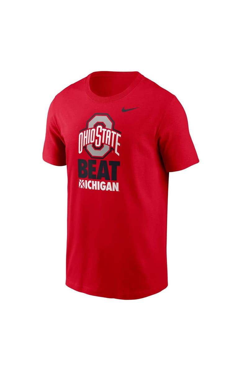 Nike Men's Nike Scarlet Ohio State Buckeyes Rivalry T-Shirt, Alternate, color,