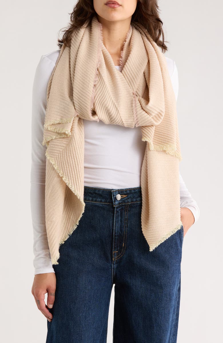 Vince Camuto Herringbone Scarf, Main, color, 