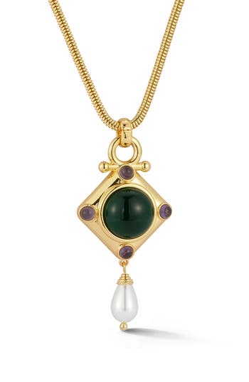 Chloe & Madison Chloe And Madison Vintage Pendant Necklace In Gold