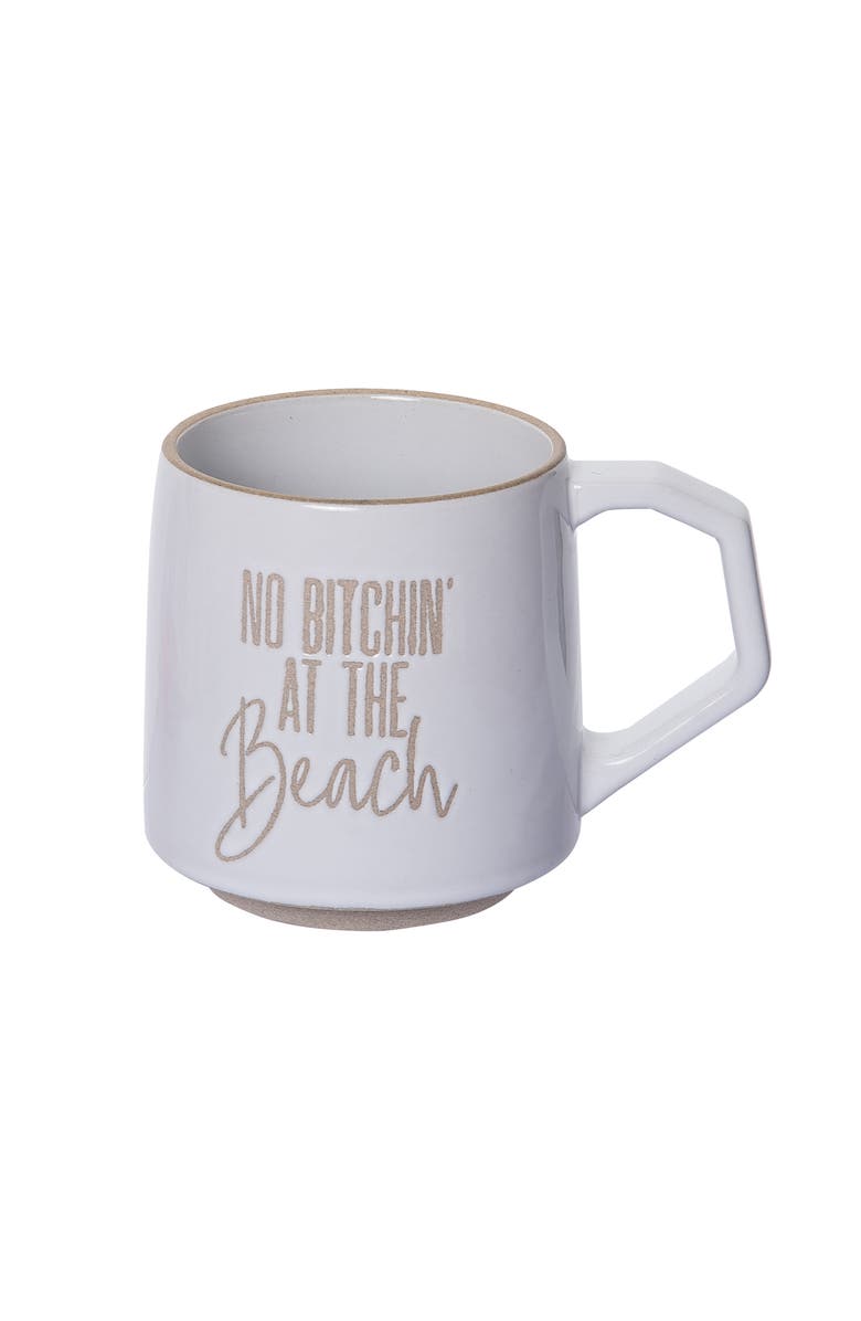 Totalee Gift At The Beach Mug Ceramic White 16 oz, Main, color,