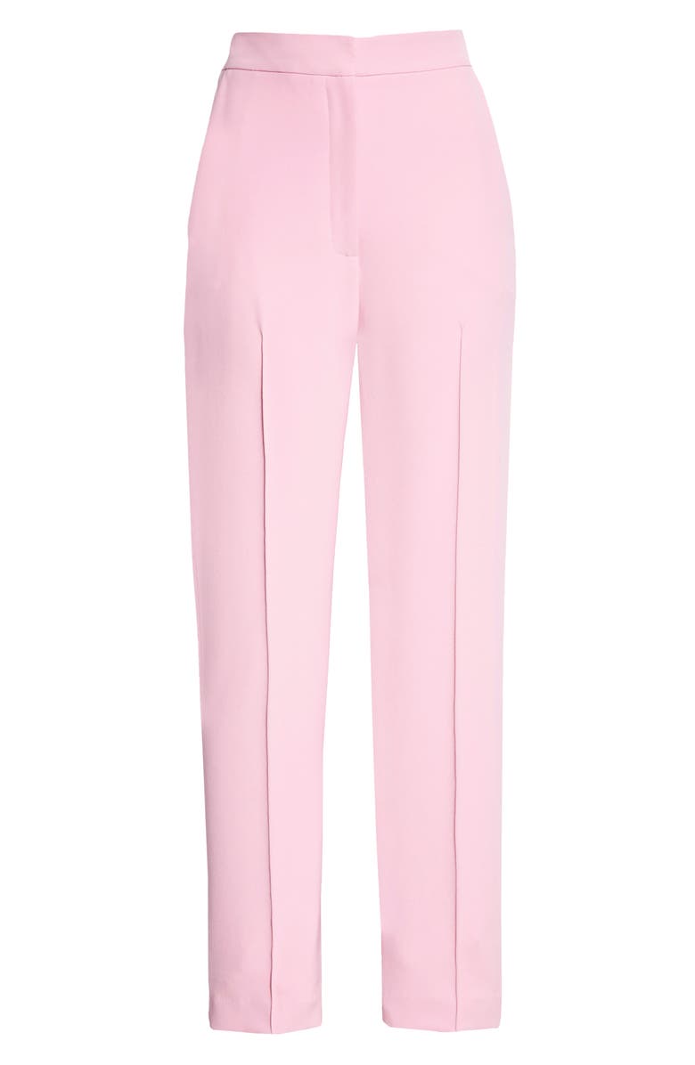 Lela Rose Ankle Crepe Pants, Alternate, color, Orchid