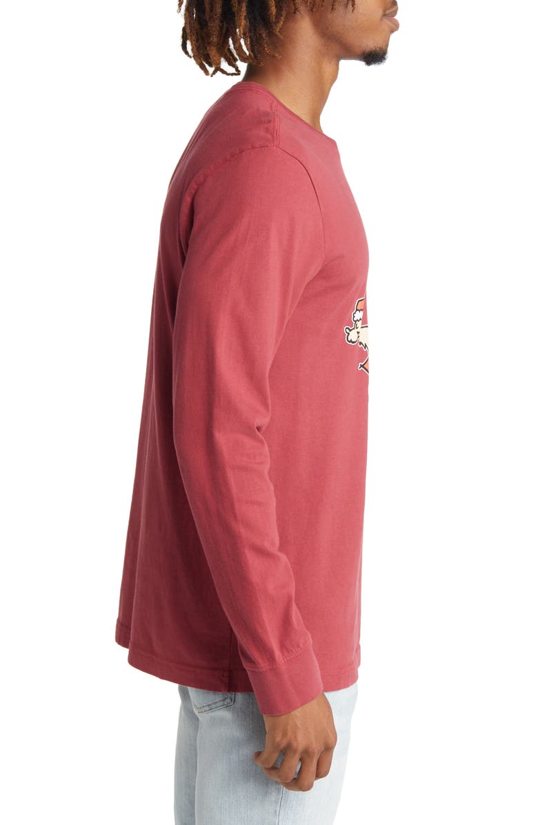 LIFE IS GOOD Men's Grinch & Max Snow Day Crewneck Cotton Graphic Tee, Alternate, color, 