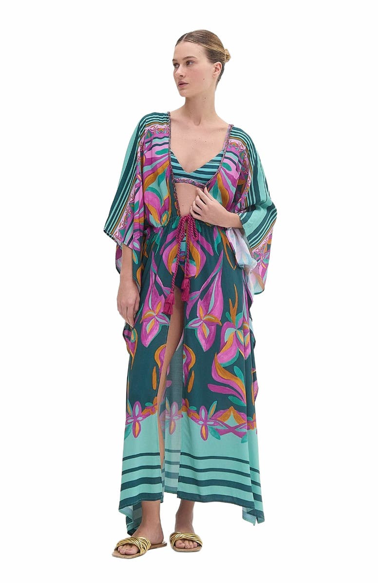PatBO Aljezur Maxi Robe, Main, color, Green