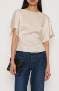 Reformation Avery Silk Top