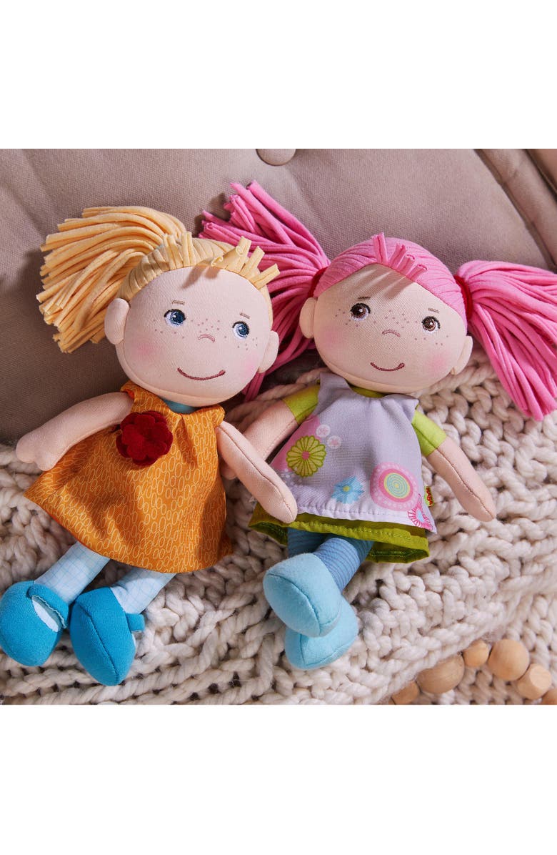 HABA Soft Doll Beatrice 8" - First Baby Doll with Pink Pigtails for Ages 6 Months and Up., Alternate, color, 