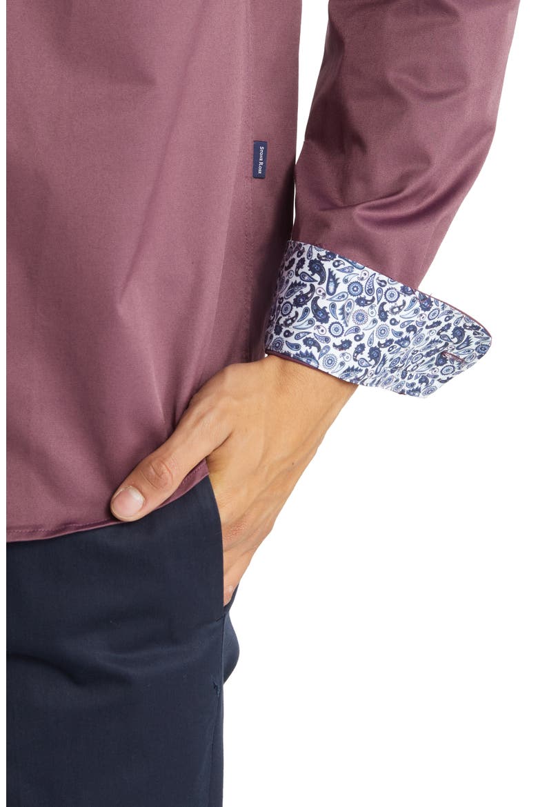 DRY TOUCH® Performance Button-Up Shirt, Alternate, color, PURPLE