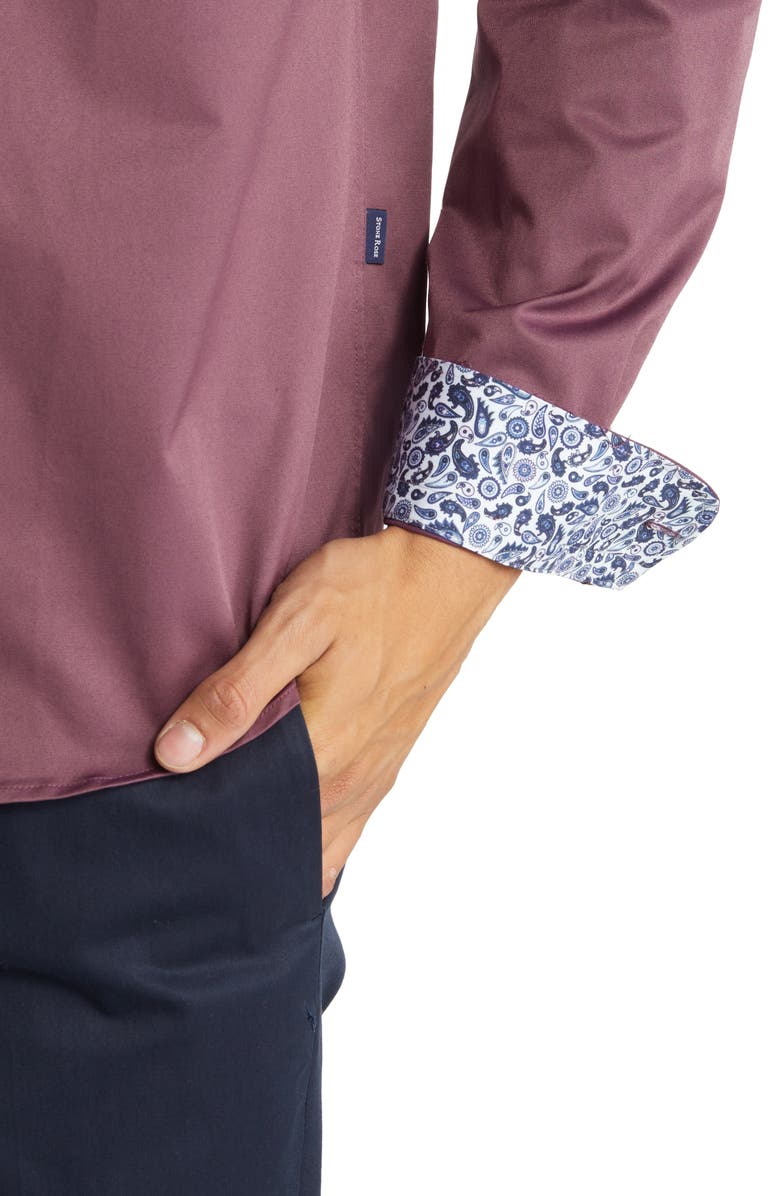 Stone Rose DRY TOUCH<sup>®</sup> Performance Button-Up Shirt, Alternate, color, Purple