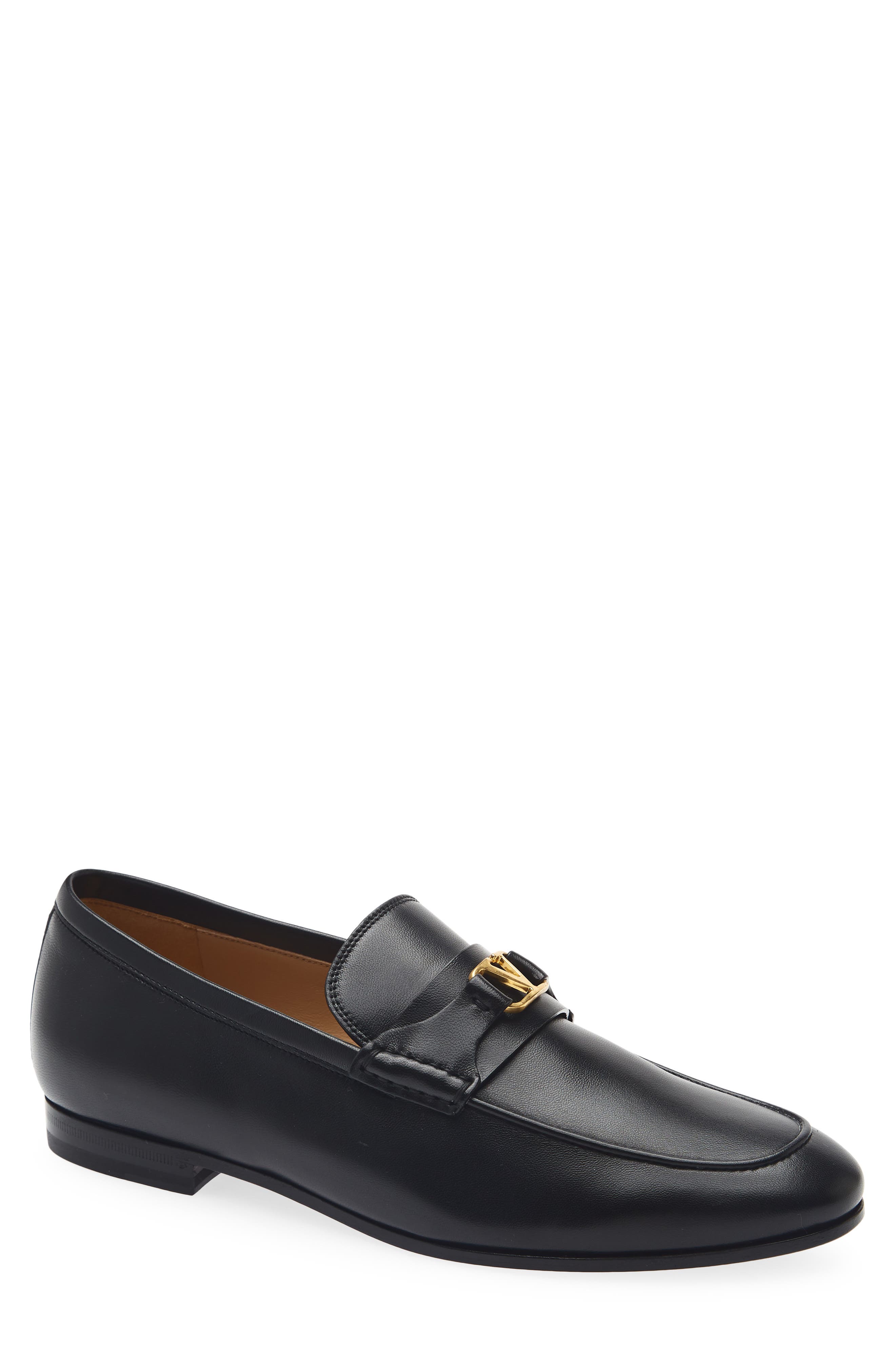 Signature VLOGO Loafer, Main, color, BLACK