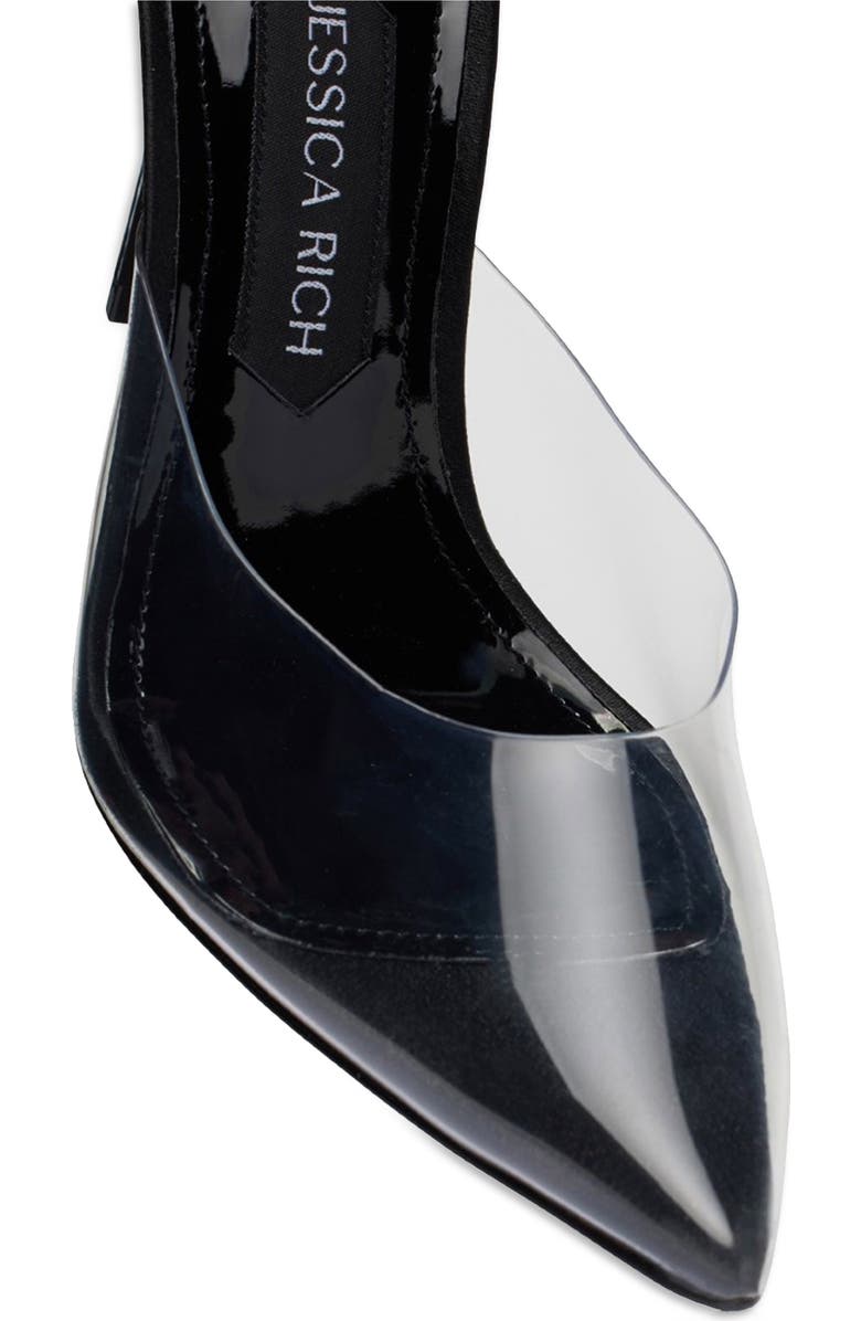 JESSICA RICH So Bossy Pointed Toe Clear Pump, Alternate, color,
