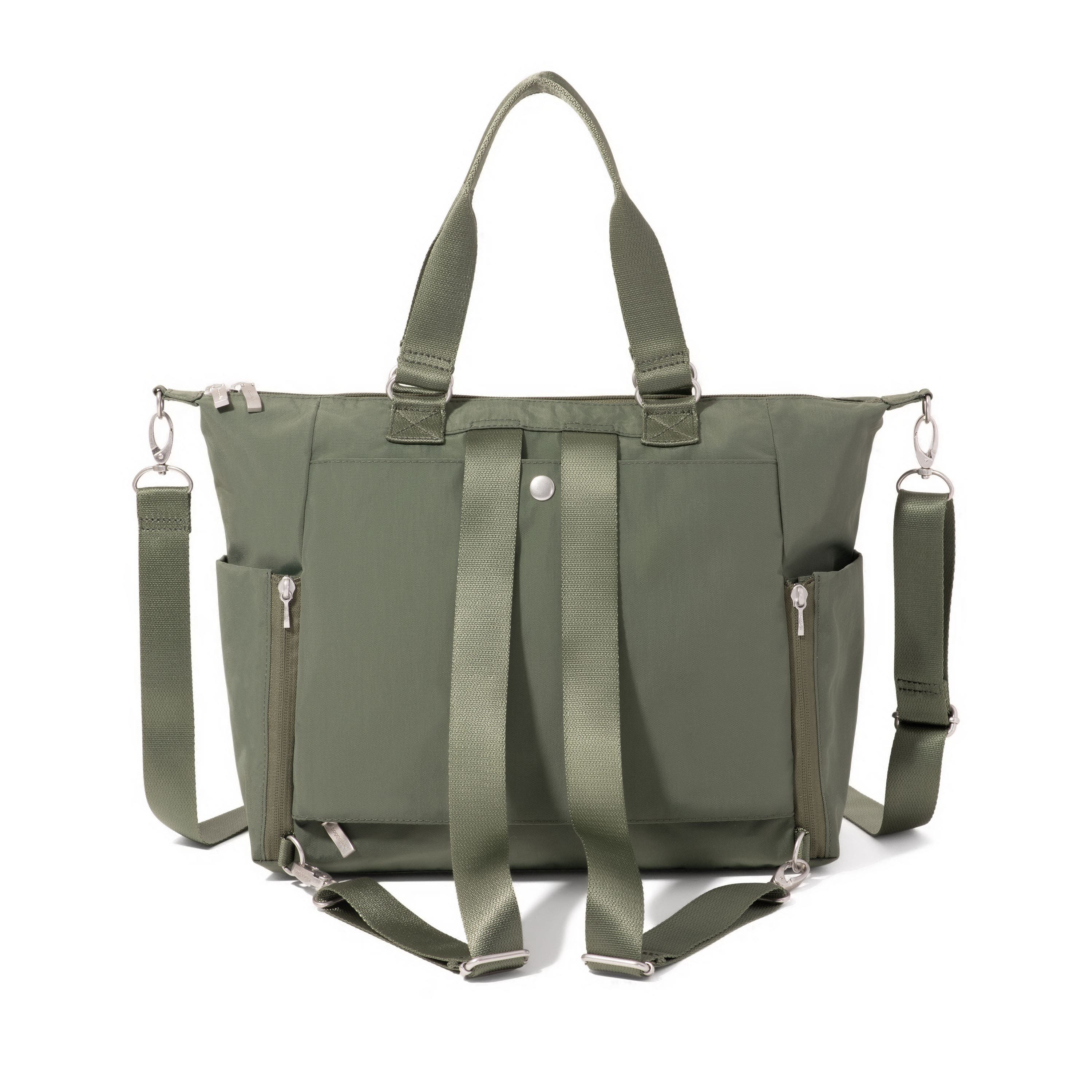 BAGGALLINI Trifecta Convertible Backpack with RFID Wristlet, Alternate, color, Thyme