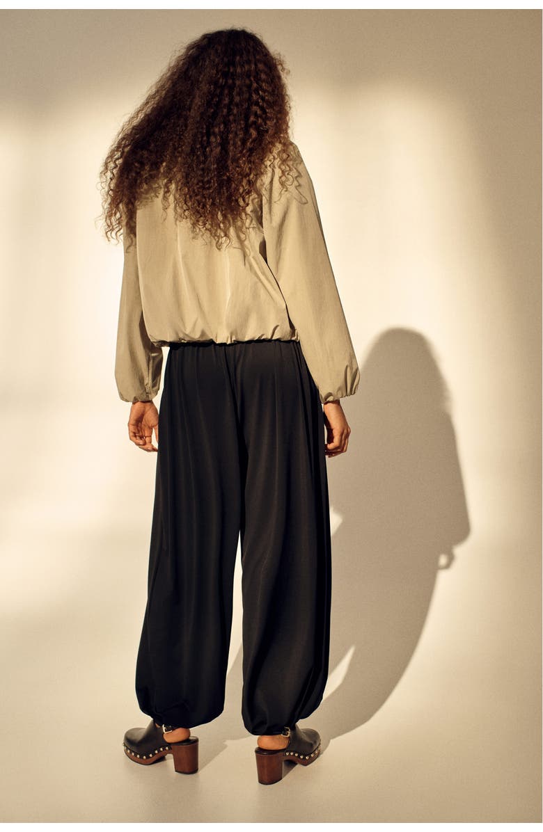 H&M Jersey Balloon Trousers, Alternate, color, Black