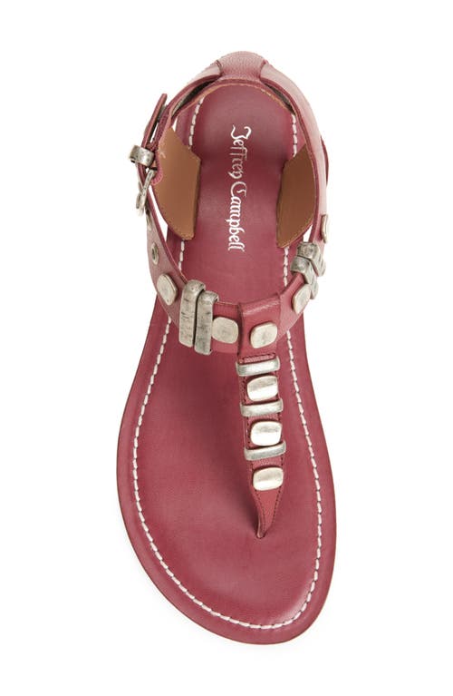 Jeffrey Campbell Leif Sandal In Red Combo