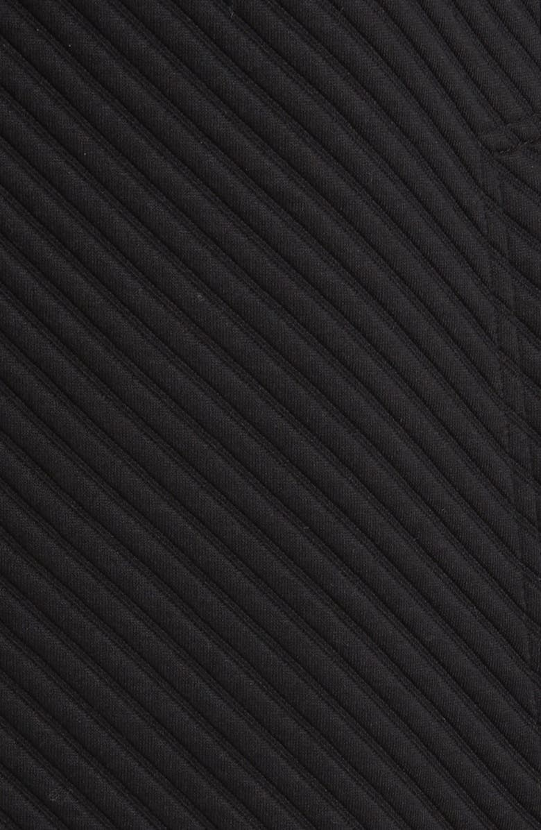 Sam Edelman Drape Front Rib Jacket, Alternate, color, Black