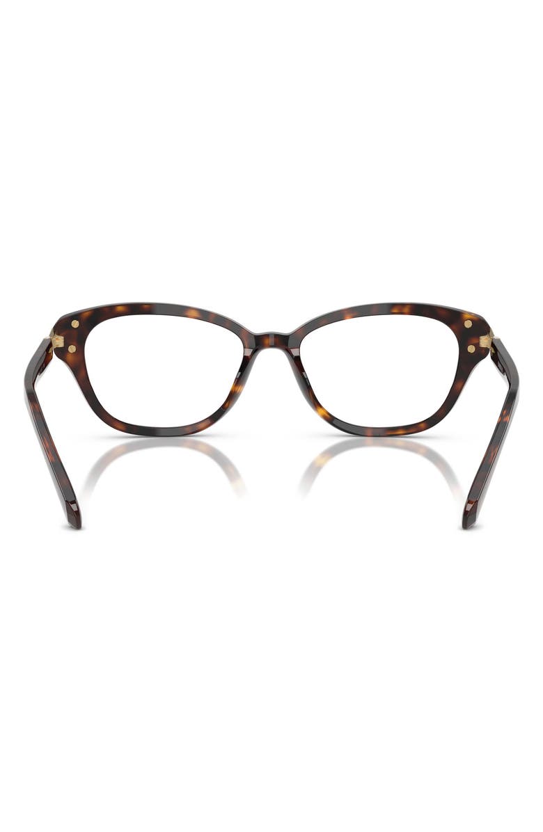 Swarovski 54mm Pillow Optical Glasses, Alternate, color, Havana