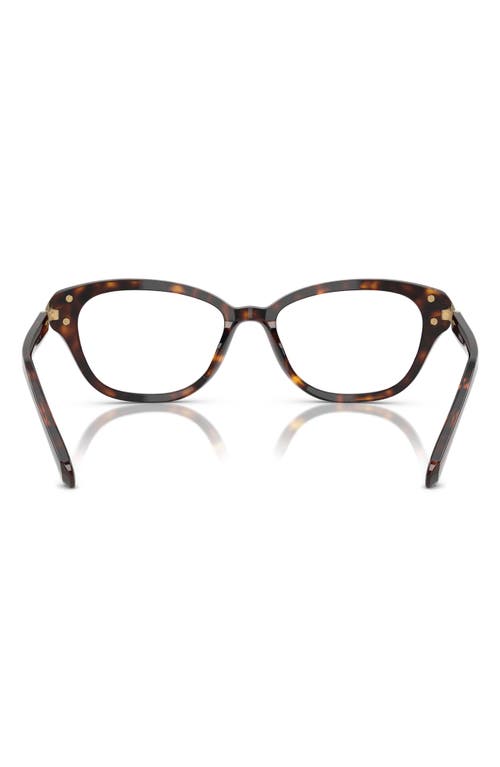 Swarovski 54mm Pillow Optical Glasses In Havana
