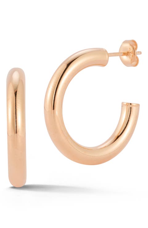 1-Inch Hoop Earrings