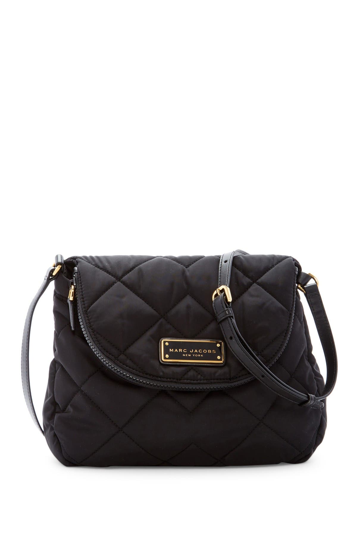 Marc Jacobs Quilted Nylon Messenger, Main, color, 