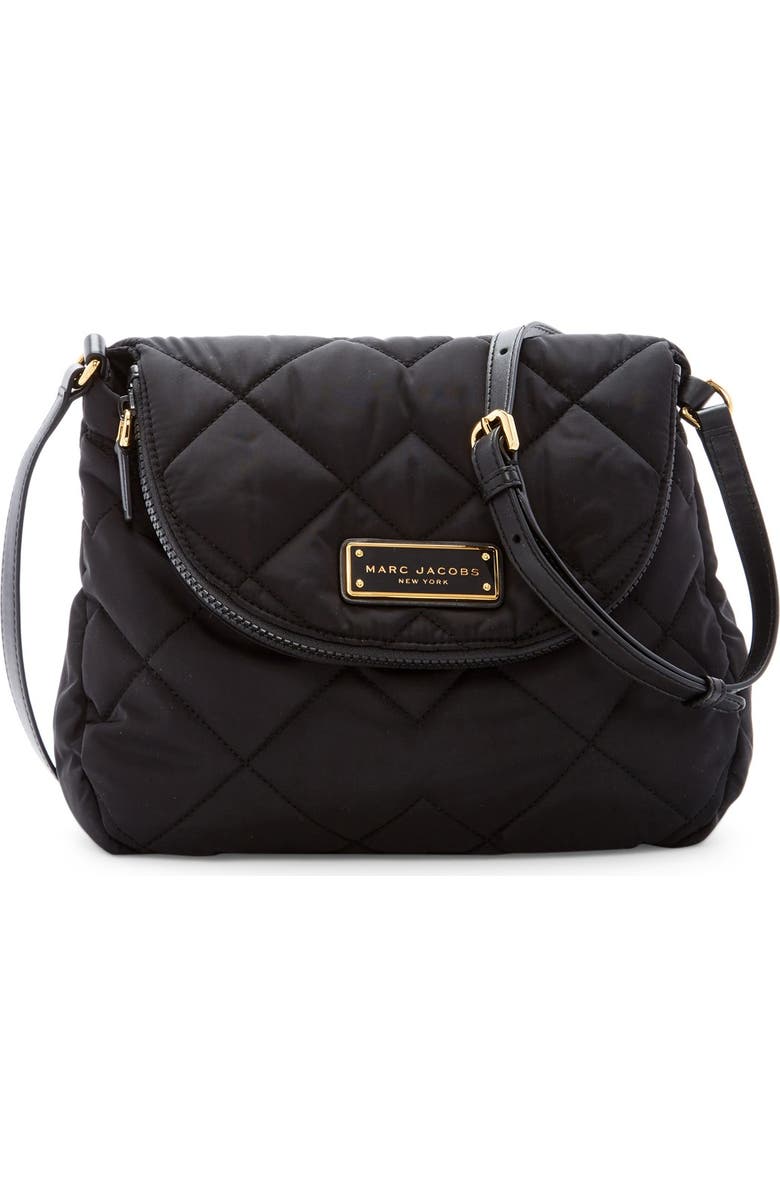 Marc Jacobs Quilted Nylon Messenger, Main, color,