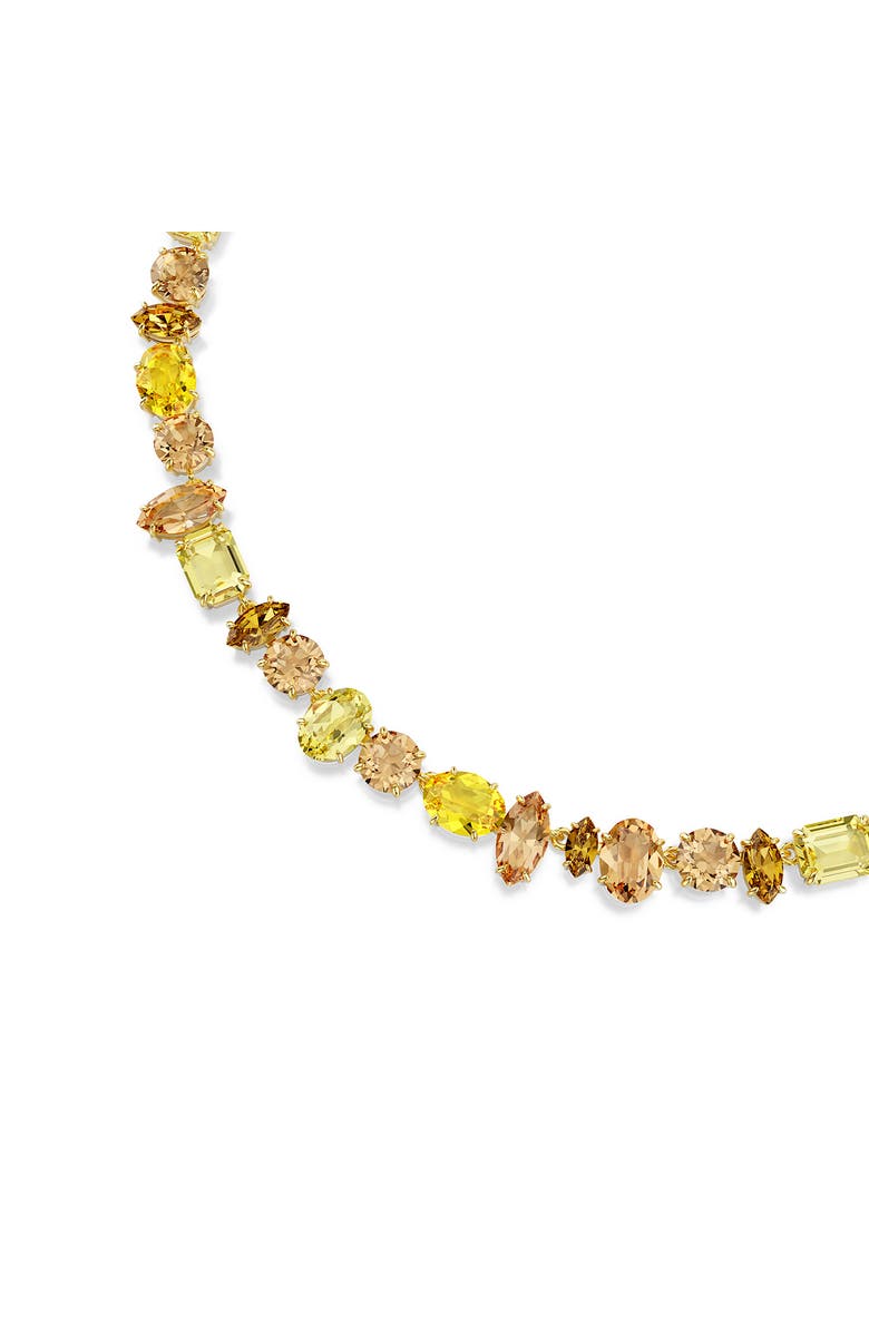 Swarovski Gema Necklace, Alternate, color, Gold