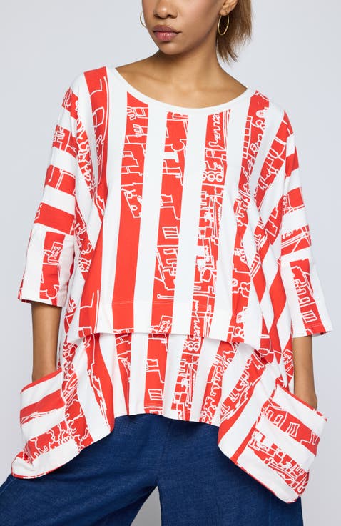 Emryn Striped Jersey Tunic