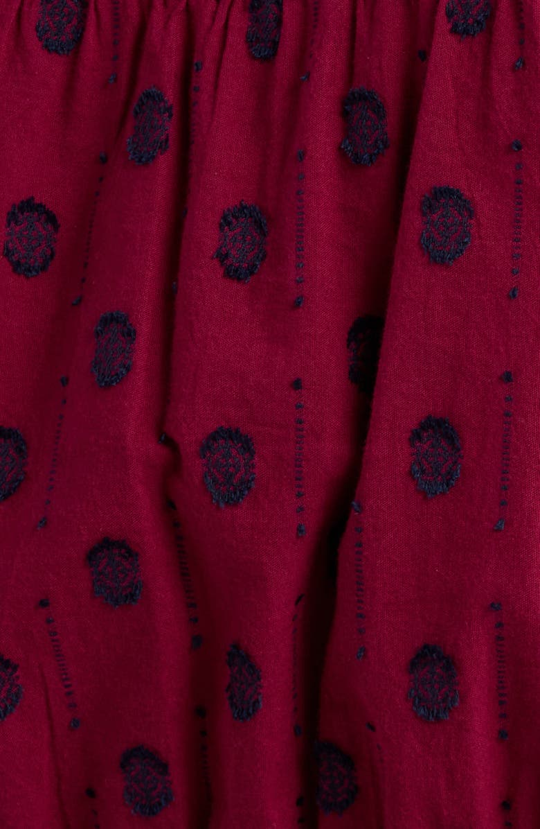 Treasure & Bond Tied Peplum Top, Alternate, color, Burgundy Rhode